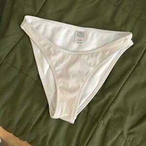 Wild Fable Ribbed High Leg Swim Bottom